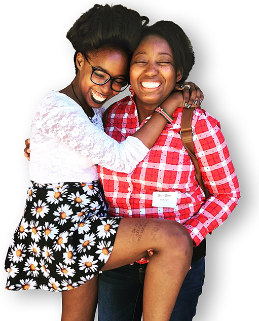 Timina and sister Simsim